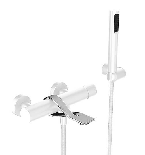 Смеситель для раковины Webert One-B однорычажный, неповоротный, длина 195 мм, латунь, цвет белый