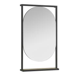 Зеркало Акватон Лофт Фабрик 50, 52х90 см, без подсветки, прямоугольное, цвет рамы: дуб кантри, с полкой, для ванны, навесное/подвесное/настенное