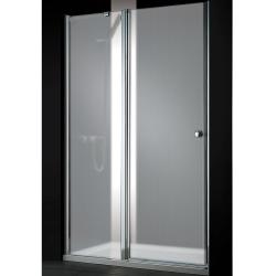 Душевая дверь Cezares Elena, 100х195 см текстурное стекло/профиль хром, в нишу, левая/левосторонняя установка, текстурное закаленное стекло, распашная