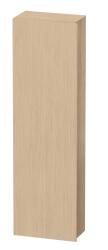 Пенал Duravit DuraStyle, 40x24x140 см, подвесной, (левый), с дверцей, с полкой, со стеклянными полками, цвет: натуральный дуб/белый матовый, в ванную комнату