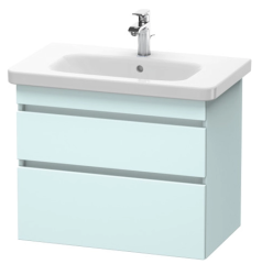Тумба/шкафчик для консоли/столешницы Duravit DuraStyle под раковину 60х54,8х51,2 см, подвесная, ДСП, цвет: светло-голубой, 2 выдвижных ящика, прямоугольная