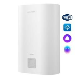 Водонагреватель Royal Thermo RWH 30 Aqua Inverter 30 л. Wi-F электрический, настенный, горизонтальный/вертикальный, накопительный, 2 кВт, 435х260х635 мм, 230 В, (цвет белый, плоский), подводка нижняя/боковая, (бойлер, водогрей), эмалированная сталь