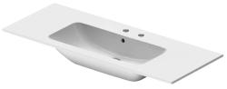 Раковина DURAVIT ME by Starck 123х49х18 см, подвесная, прямоугольная, санфарфор, цвет белый, с 2 отверстиями под смеситель, слив/перелив