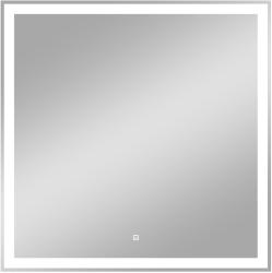 Зеркало Континент "Clamm Led", 70х70 см, с LED/ЛЕД-подсветкой, квадратное, выключатель сенсорный, для ванны, навесное/подвесное/настенное
