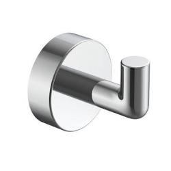 Крючок одинарный Raglo R320.05 настенный, латунь, форма округлая, для полотенец/халатов в ванную/туалет/душевую кабину, цвет хром