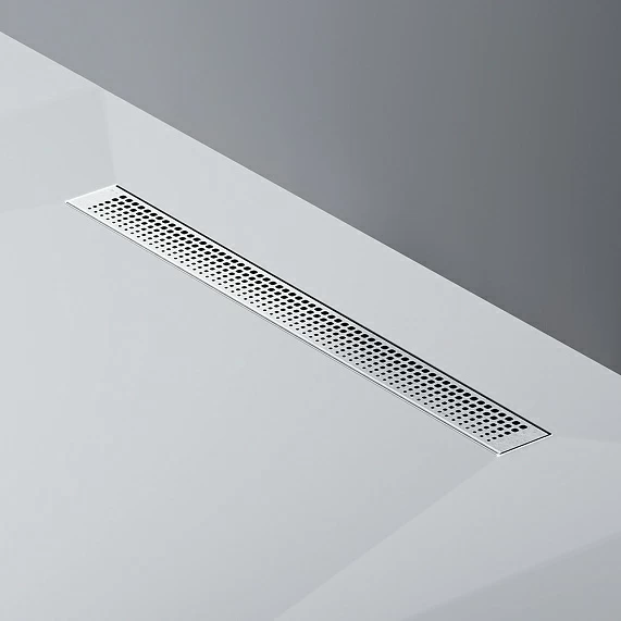 Душевой трап (лоток) AM.PM MasterFlow 700 мм комбинированный затвор со стальной матовой решеткой, цвет хром матовый, выходная труба 40/50 мм, линейный