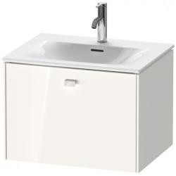 Тумба под раковину Duravit Brioso, 62х47,9х44,4 см, подвесная, 1 выдвижной ящик, ДСП, цвет: белый глянец, шкафчик навесной, механизм доводчика, прямоугольная, правая/левая, в ванную комнату