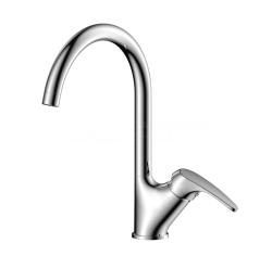 Смеситель для кухни/мойки Olives АVILA, однорычажный, поворотный, керамический картридж, высокий, длина излива 209 мм, латунь, цвет хром