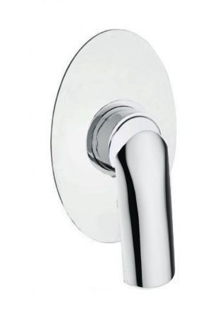 Смеситель для душа Webert Aria однорычажный, скрытого монтажа, керамический, настенный, без излива/шланга/лейки, латунь белый