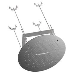 Верхний душ Raglo R452.04.09 потолочный, 2 режима, размер 500 мм, круглый, нержавеющая сталь, цвет графит, для душа/ванной, на потолок