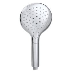 Душевая лейка Olives D184 круглая, 3 режима, хром, ABS пластик, 125х264 мм