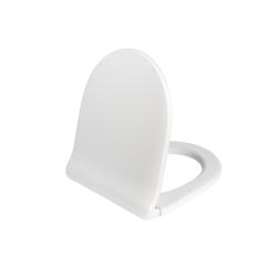 Cидение для унитаза IDDIS Optima Home, 40,5х35х3,8 см, полипропилен, цвет- белый, с крышкой, с микролифтом, округлое, стульчак