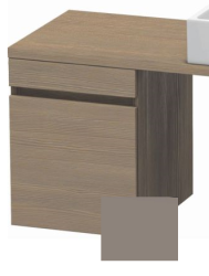 Тумба/шкафчик для консоли/столешницы Duravit DuraStyle под раковину 40х54,8х51,2 см, подвесная, ДСП, цвет: дуб терра/базальт, 1 выдвижной ящик, прямоугольная