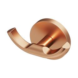 Крючок двойной AM.PM X-Joy, настенный, форма округлая, металлический, для полотенец в ванную/туалет/душевую кабину, цвет розовое золото