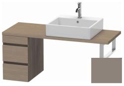 Тумба/шкафчик для консоли/столешницы Duravit DuraStyle под раковину 30х47,8х51,2 см, подвесная, ДСП, цвет: дуб терра/базальт, 2 выдвижных ящика, прямоугольная