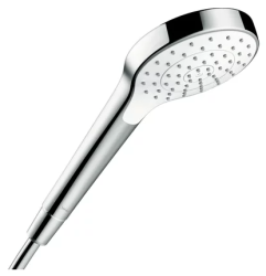 Лейка душевая Hansgrohe Croma S 1jet, настенная, круглая, с 1 режимом, хромированная/пластмассовая, цвет хром/белый, ручная, для душа/ванной