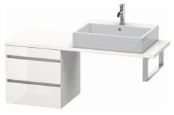 Тумба/шкафчик для консоли/столешницы Duravit DuraStyle под раковину 50х47,8х51,2 см, подвесная, ДСП, цвет: белый глянец, 2 выдвижных ящика, прямоугольная