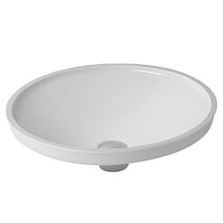 Раковина DURAVIT Architec, 42х42х14,5 см, встраиваемая снизу, круглая, санфарфор, цвет белый, без отверстия под смеситель, без перелива