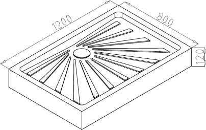 Душевой поддон Cerutti SPA, 80х120 см, прямоугольный/угловой, акриловый, низкий, белый, с бортиком, литой, литьевой, для душа