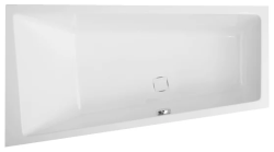 Ванна VAGNERPLAST CAVALLO OFFSET 160x90 Right пристенная, акрил, цвет- белый, (без гидромассажа, рамы, сифона, фронтальной панели), ассиметричная