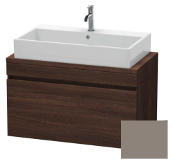 Тумба под раковину для консоли/столешницы Duravit DuraStyle 90х47,8х51,2 см, подвесная, ДСП, цвет: каштан темный/базальт, 1 выдвижной ящик, прямоугольная