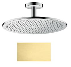 Верхний душ AXOR ShowerSolutions 350 1jet, с потолочным подсоединением, потолочный монтаж, круглый, с 1 режимом, размер 35 см, металлический, цвет: шлифованная медь, для душа/ванной