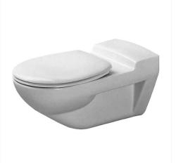 Унитаз Duravit Architec HygieneGlaze 35х70 см, подвесной, для инвалидов на колясках, цвет белый, керамика, овальный, горизонтальный (прямой) выпуск, под скрытый бачок/инсталляцию, ободковый, антибактериальное покрытие, без сиденья, для туалета/ванной