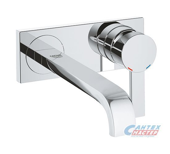 Смеситель для раковины Grohe Allure встраиваемый, однорычажный, излив длинный, длина 220 мм, керамический, латунь, цвет хром, хромированный