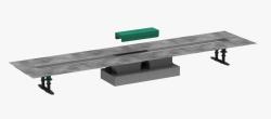 Трап Hansgrohe uBox universal 120, для душа, для установки вровень с полом, 120х11,3 см, с гидрозатвором, горизонтальный выпуск, нержавеющая сталь/пластик, прямоугольный, для внешних частей RainDrain Rock и RainDrain Match