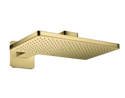 Верхний душ AXOR ShowerSolutions 460/300 1jet, с держателем, с розеткой, настенный монтаж, прямоугольный, с 1 режимом, размер 46,6х27 см, металлический, цвет: полированная медь, для душа/ванной