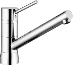 Смеситель для кухни/мойки KLUDI SCOPE, однорычажный, поворотный, латунный,  длина излива 200 мм, латунь, цвет хром