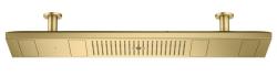 Верхний душ AXOR ShowerSolutions ShowerHeaven 1200/300 4jet, потолочный монтаж, прямоугольный, с 4 режимами, размер 120х30 см, металлический, цвет: шлифованная медь, для душа/ванной, без подсветки