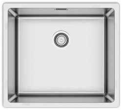 Мойка кухонная Longran Ultra, 49х44х20,5 см, врезная/под столешницу, нержавеющая сталь, прямоугольная, цвет нержавеющая сталь, без отверстия под смеситель, без крыла, слив-перелив, врезная в столещницу, для кухни