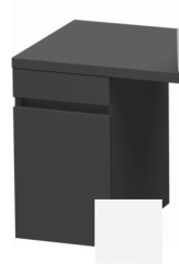 Тумба/шкафчик для консоли/столешницы Duravit DuraStyle под раковину 30х47,8х51,2 см, подвесная, ДСП, цвет: графит/белый матовый, 1 выдвижной ящик, прямоугольная