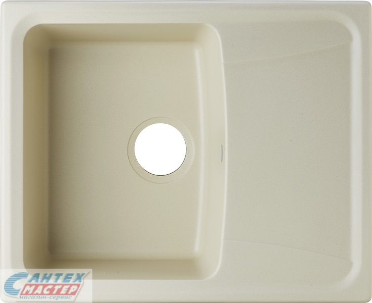 Мойка Ukinox Онега 60,9х49,5х21 см, врезная, искусственный гранит, серая, прямоугольная Onega - 47