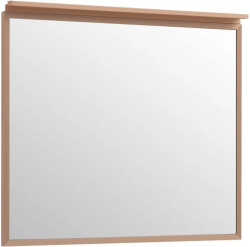 Зеркало Allen Brau Priority 90х75х2 см с подсветкой, прямоугольное, подвесное/настенное, цвет рамы медь браш, для ванной комнаты