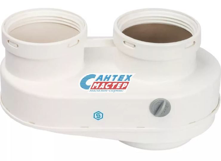 Элемент дымохода конденсационный STOUT DN80  адаптер для подключения раздельных труб (Baxi ) PP-Ryton SCA-8080-210002