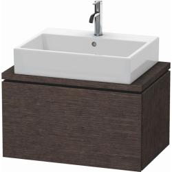 Тумба под раковину для консоли/столешницы Duravit L-Cube 72х47,7х40 см, подвесная, ДСП, цвет: дуб темный брашированный, 1 выдвижной ящик, прямоугольная