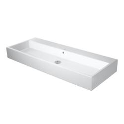 Раковина DURAVIT DuraStyle WonderGliss 120х48х17 см, подвесная, прямоугольная, санфарфор, цвет белый, без отверстия под смеситель, антигрязевое покрытие, слив/перелив