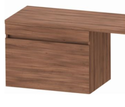 Тумба/шкафчик для консоли/столешницы Duravit DuraStyle под раковину 70х47,8х51,2 см, подвесная, ДСП, цвет: орех, 1 выдвижной ящик, прямоугольная