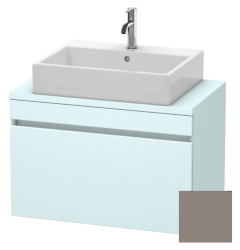 Тумба под раковину для консоли/столешницы Duravit DuraStyle 80х47,8х51,2 см, подвесная, ДСП, цвет: светло-голубой/базальт, 1 выдвижной ящик, прямоугольная
