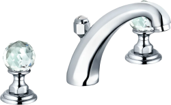 Смеситель для раковины/умывальника KLUDI ADLON двухвентильный, неповоротный, длина излива 145 мм, латунь, цвет хром