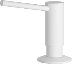 Встраиваемый дозатор Omoikiri OM-02-P WH для жидкого мыла, латунь, цвет белый, емкость дозатора пластиковая, объем - 500 мл, для кухонных моек