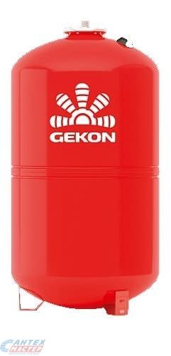 Бак расширительный 80 л (красный) GEKON WRV на ножках, на пол, вертикальный, мембранный, накопительный, напольный, для воды, антифриза, системы водяного отопления закрытого типа