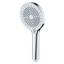Лейка душевая Melodia LUXE d120мм, ручная, круглая, 3 режима, цвет: хром, пластик, для душа/ванной MKP26310BL