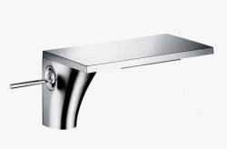 Смеситель для раковины Axor Massaud 110, однорычажный, фиксированный прямоугольный излив, длина излива 10 см, керамический, латунь, цвет хром, с незапираемым сливным набором