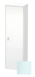 Пенал Duravit Brioso R, 52x36x177 см, подвесной, (правый), с дверцей, с полкой, со стеклянными полками, цвет: светло-голубой/хром, в ванную комнату