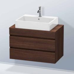Тумба под раковину для консоли/столешницы Duravit DuraStyle 80х47,8х51,2 см, подвесная, ДСП, цвет: каштан темный, 2 выдвижных ящика, прямоугольная