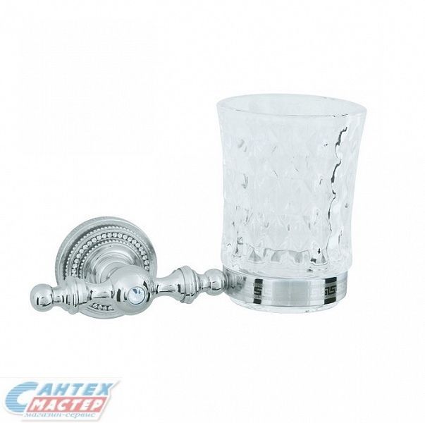 Стакан для зубных щеток Boheme Brillante подвесной одинарный хром 10433