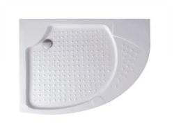 Душевой поддон Cezares Tray A, 120х90х15 см, ассиметричный/угловой, правосторонний/правый, акриловый, низкий, белый, с бортиком, с антискользящим покрытием, литой, литьевой, для душа
